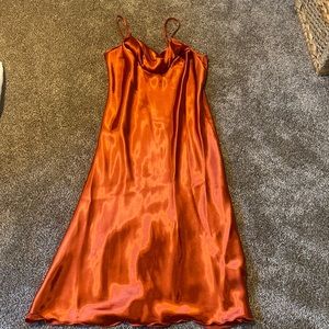 Satin slip dress